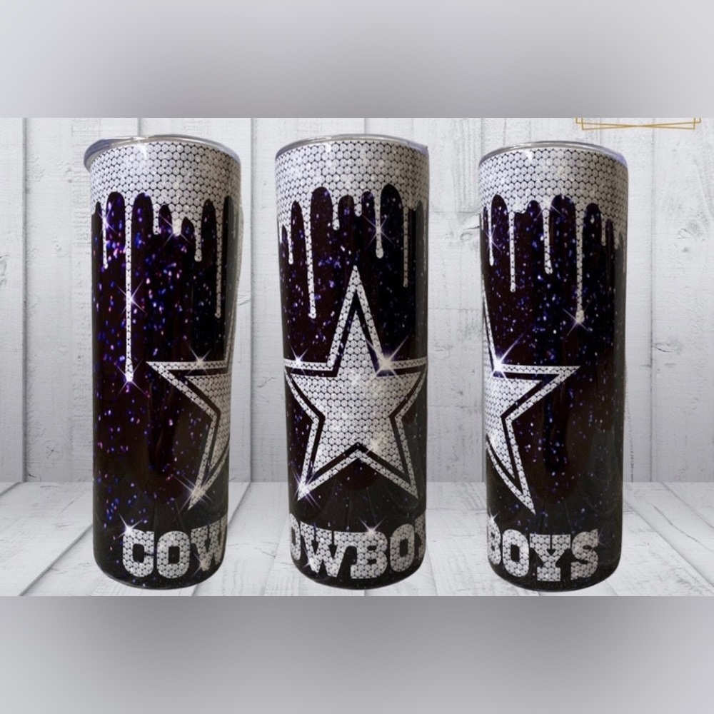 Dallas Cowboys 20oz‎ Tumbler With Straw And Lid
